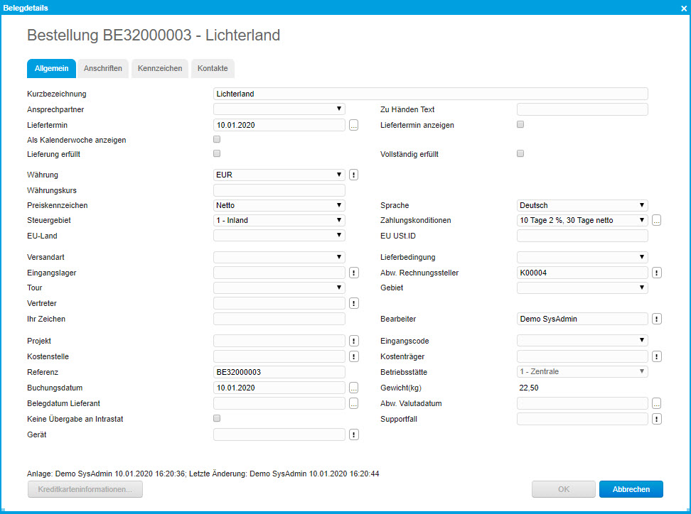Einkaufsbelegerfassung 8