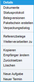 Schaltfläche Beleg 0