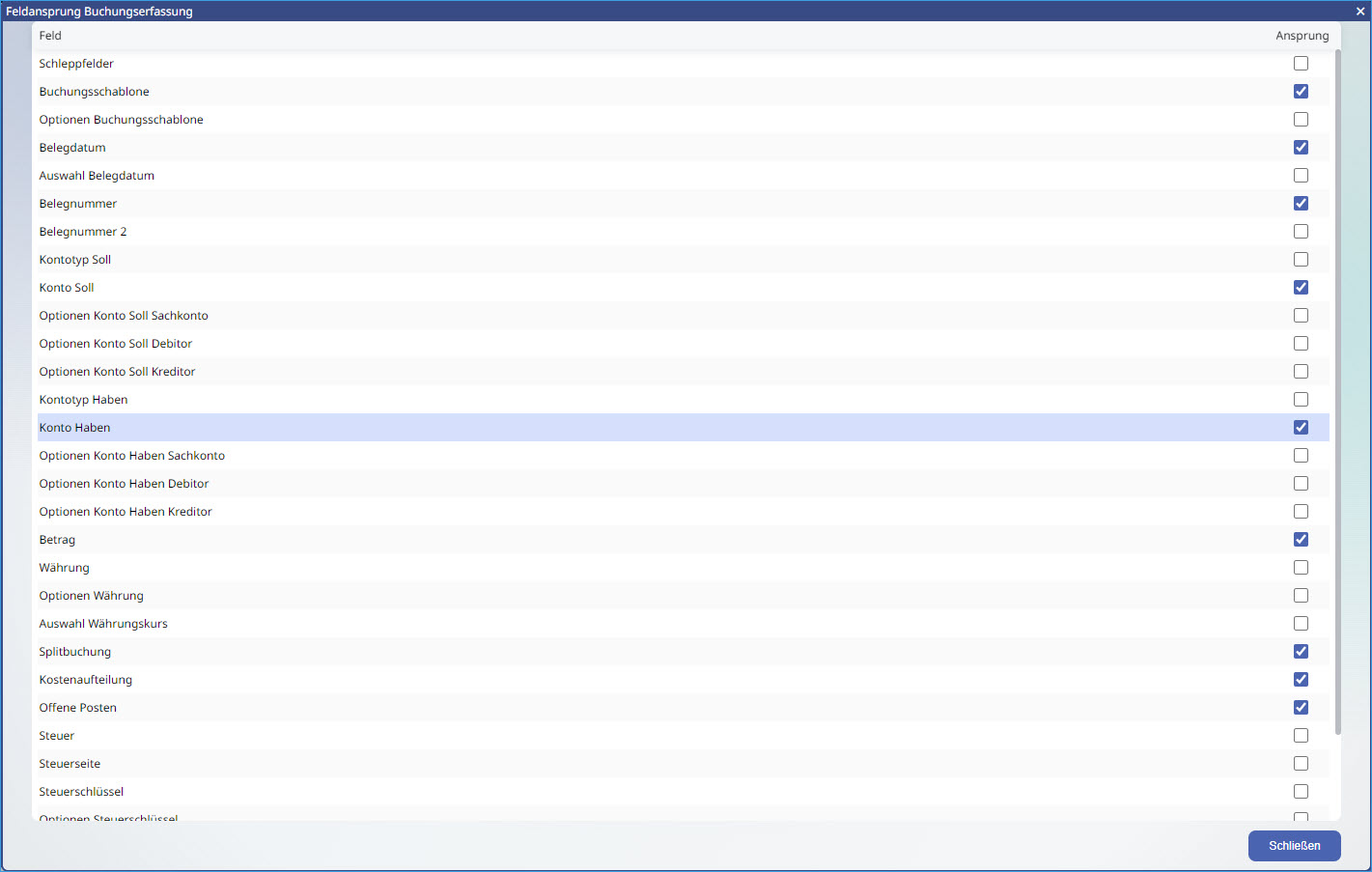 Die Buchungserfassung 44