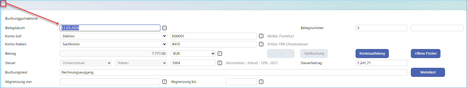 Die Buchungserfassung 46