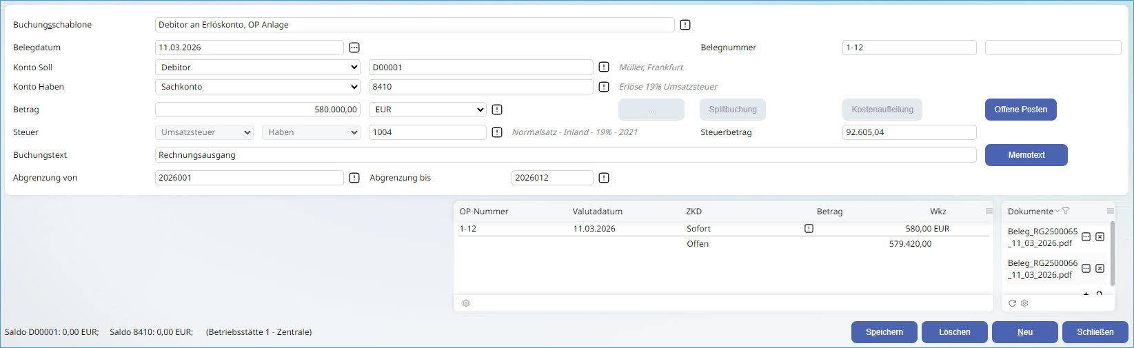 Die Buchungserfassung 28