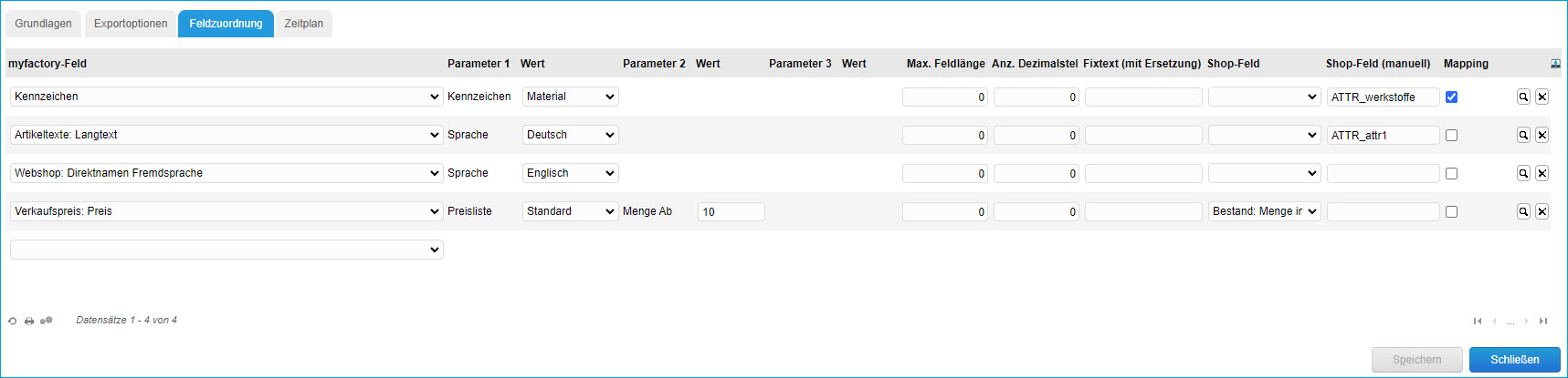 Basiskonfiguration Shop-Framework 8