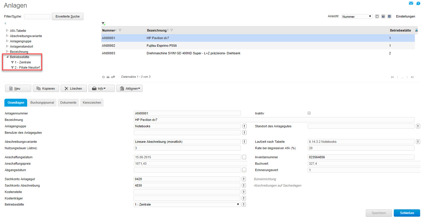 Register Grundlagen 3