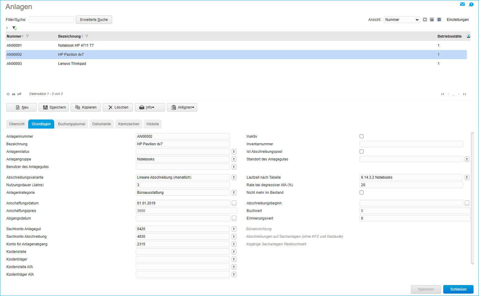 Register Grundlagen 0