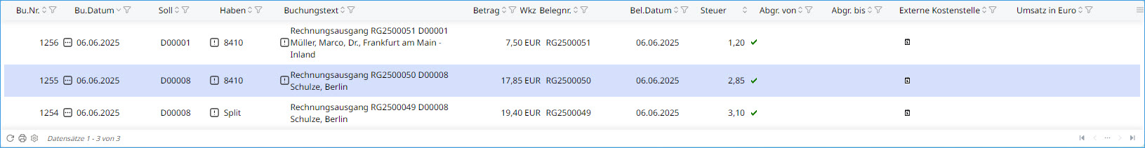 Die Buchungserfassung 9