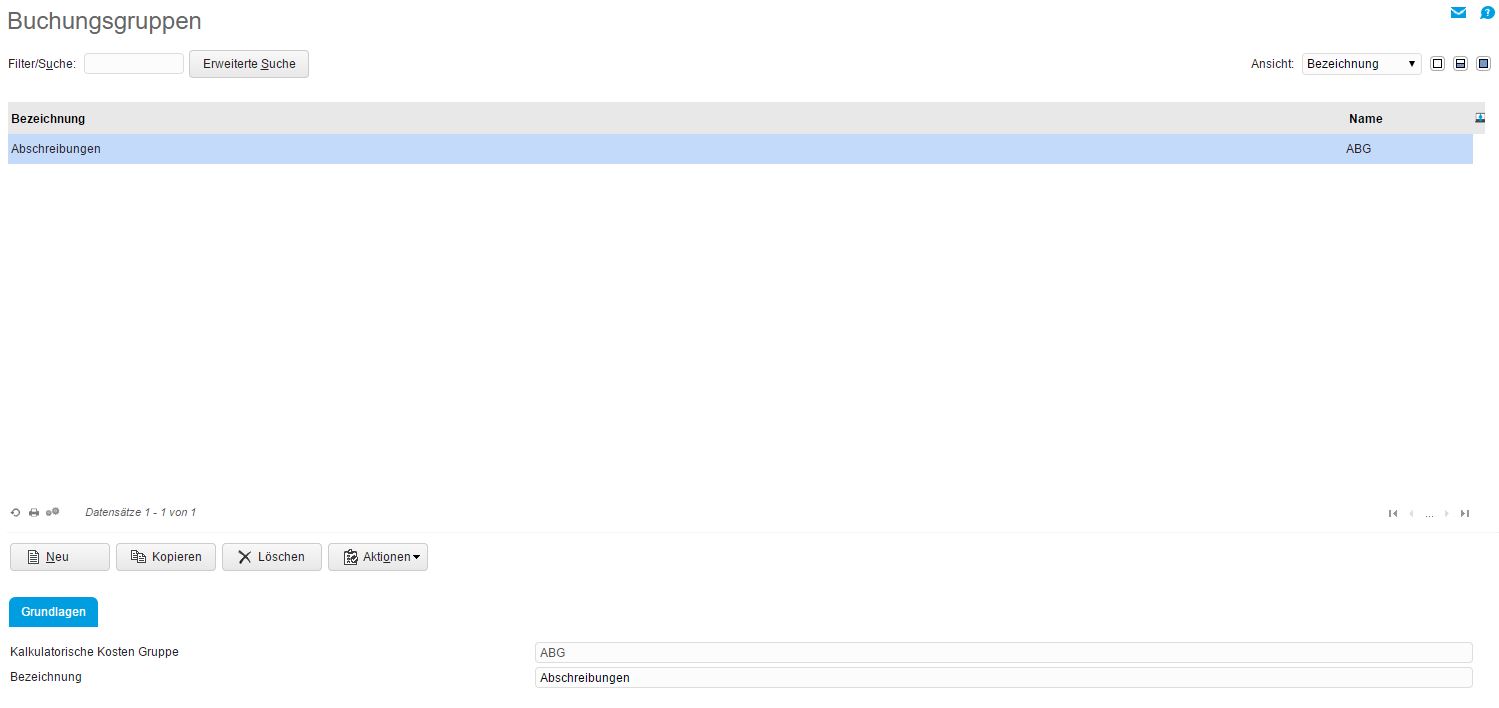 Buchungsgruppen 0