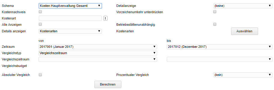 Kostenstellen-Auswertung 1