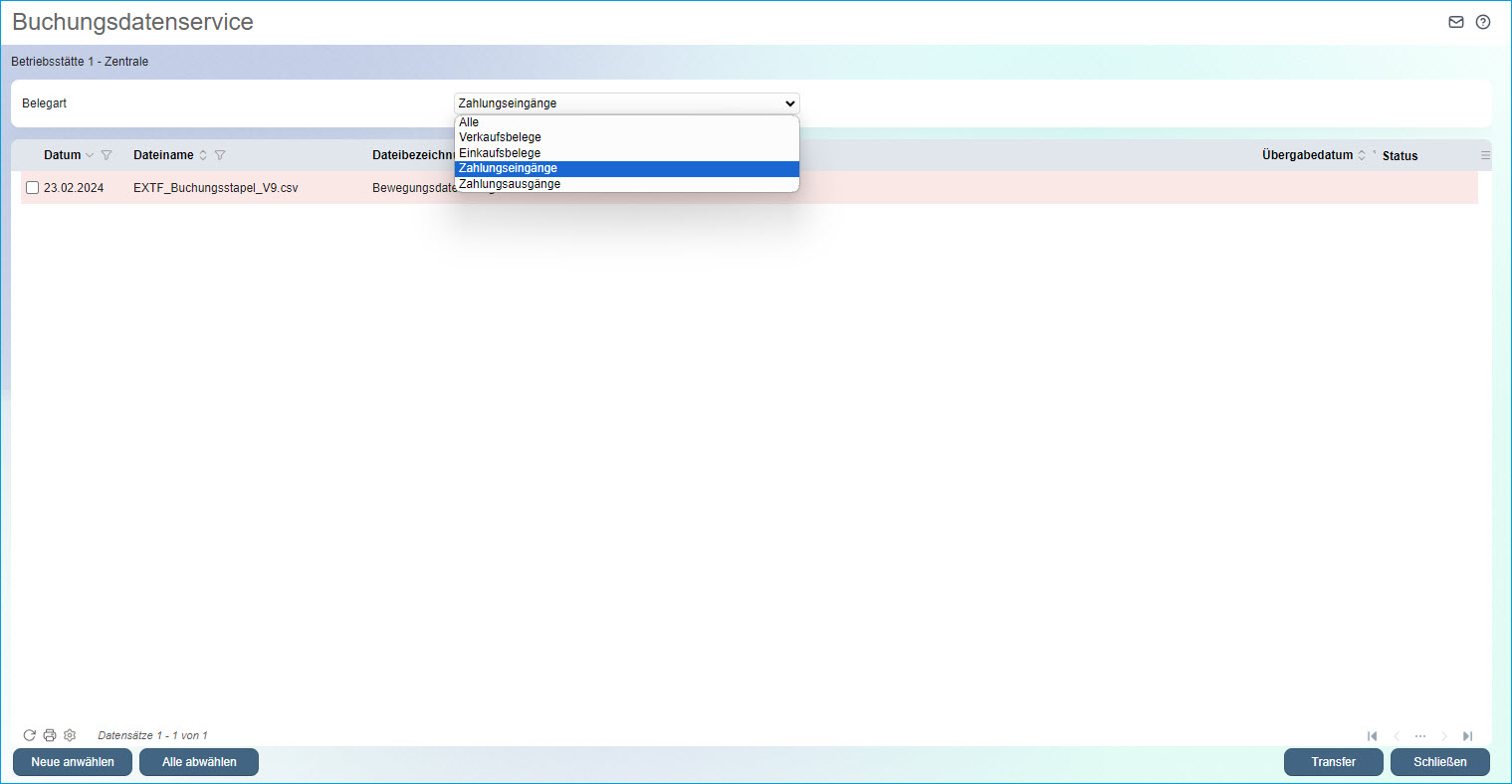 Buchungsdatenservice 4