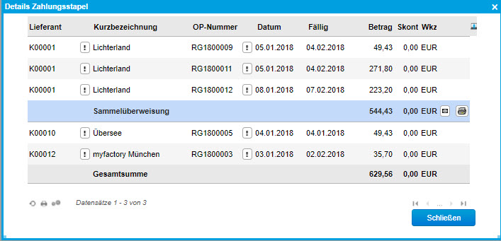 Stapelübersicht 9
