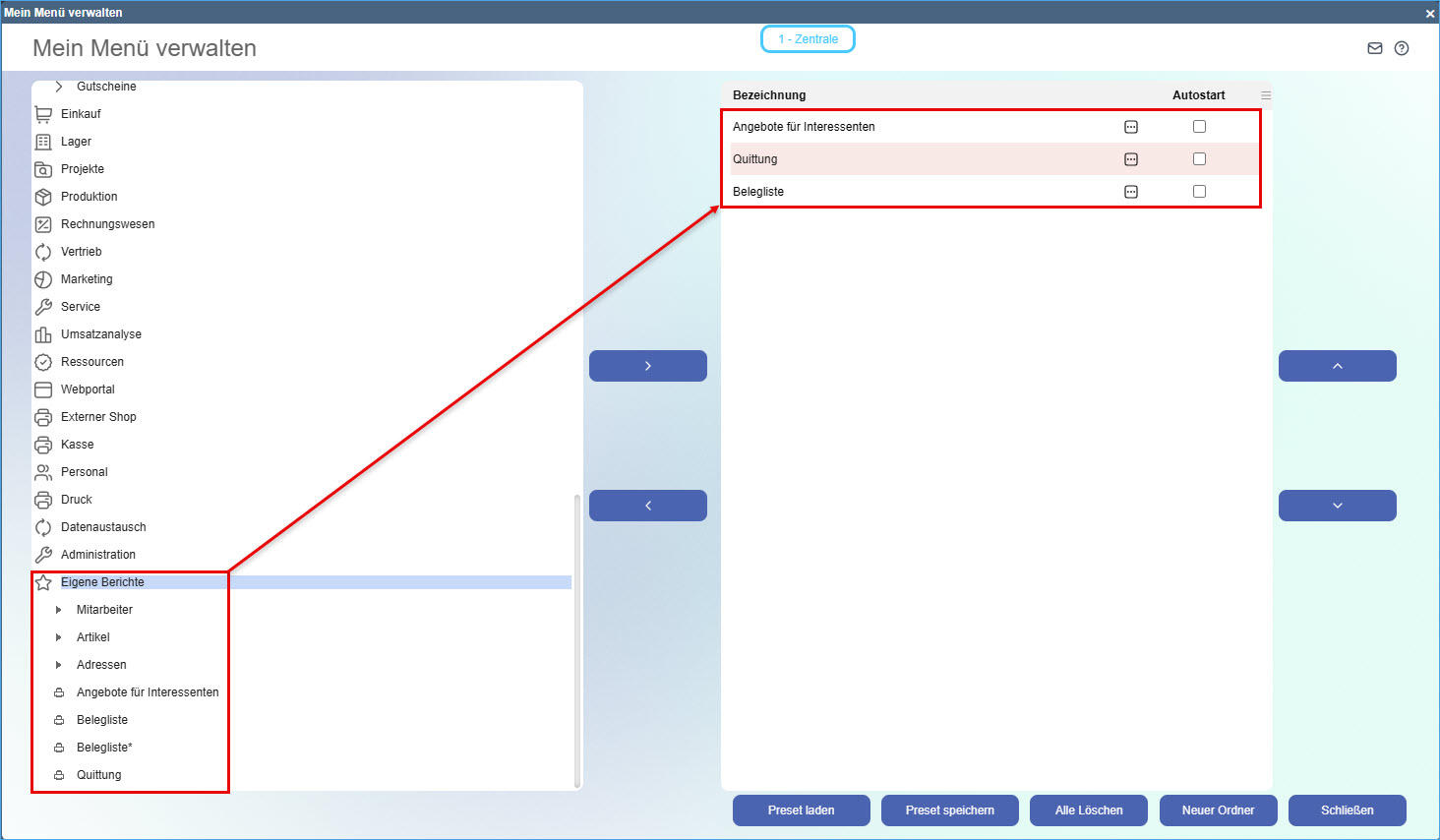 Favoriten verwalten 6