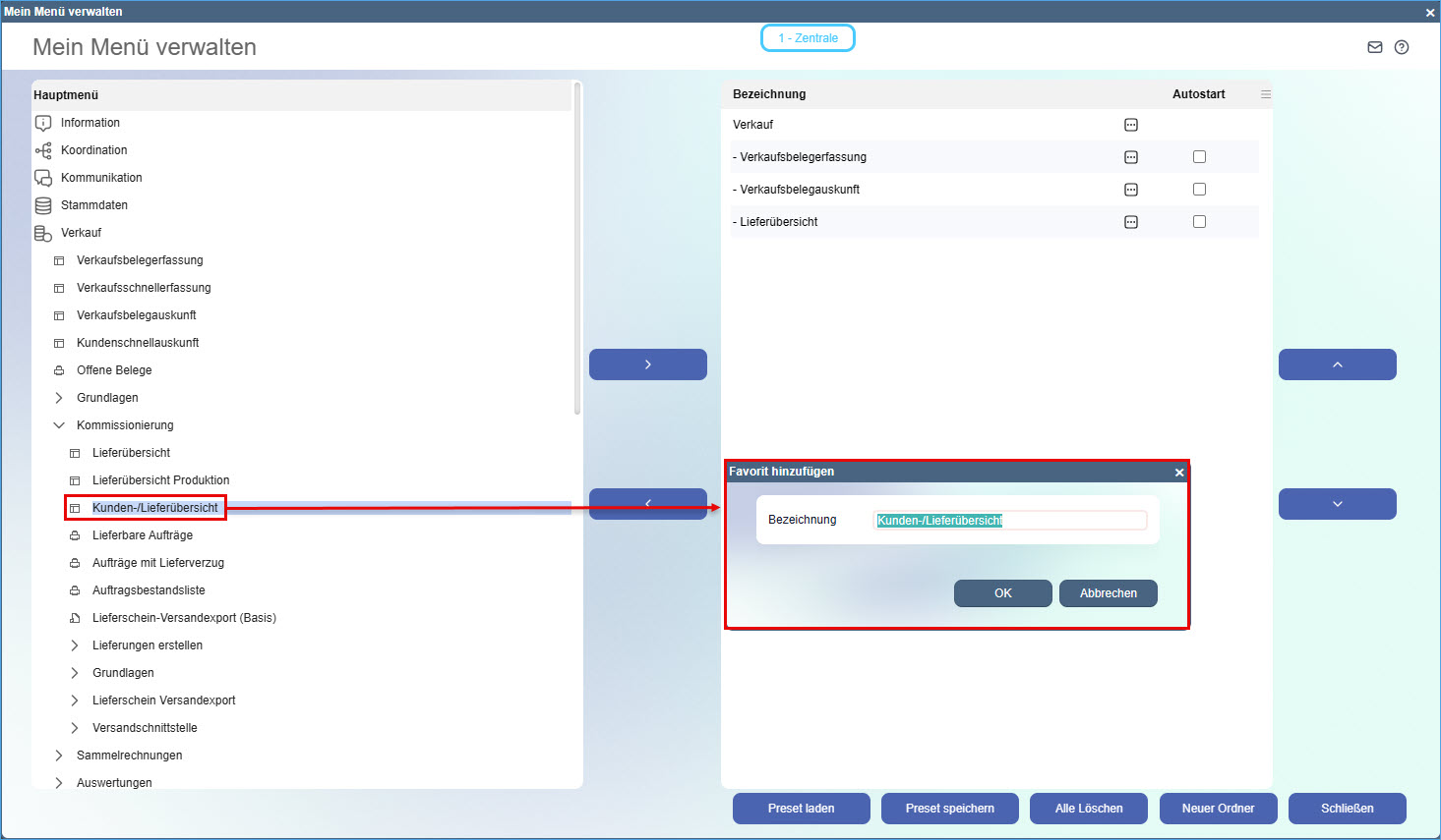 Favoriten verwalten 4