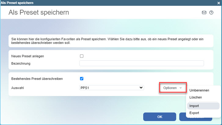 Favoriten verwalten 15