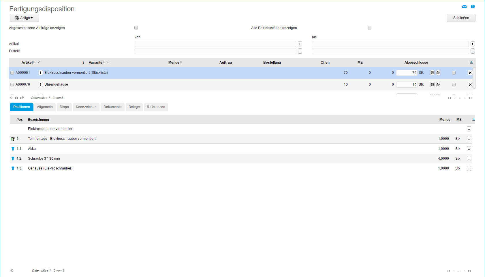 Fertigungsdisposition 0
