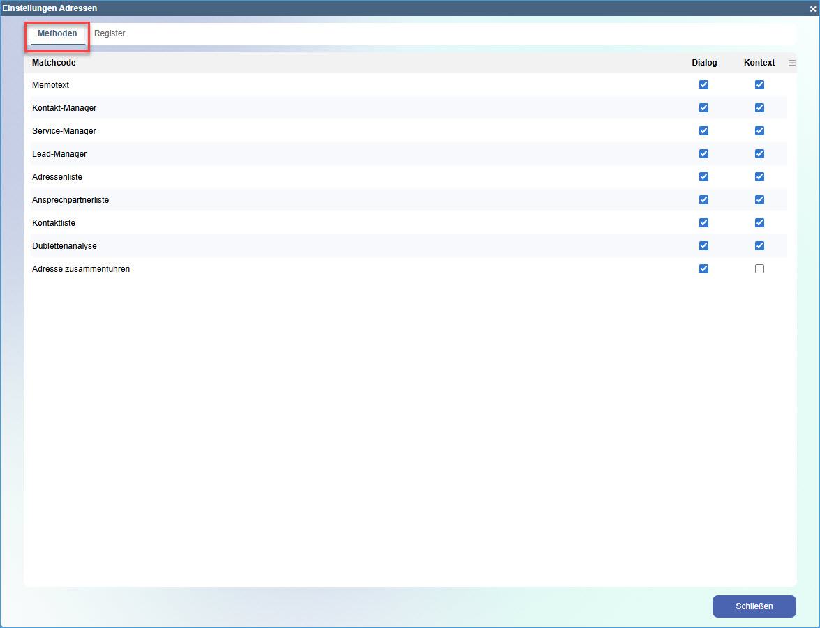 Funktionseinstellungen 1