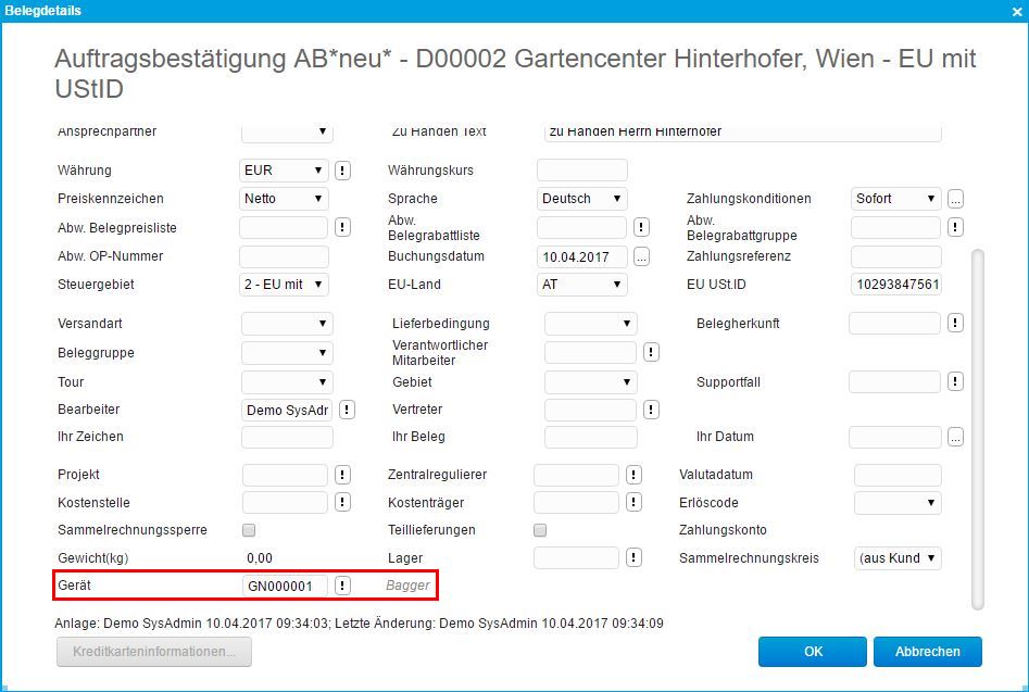 Geräte: Geräteverkauf mit und ohne Seriennummer 1