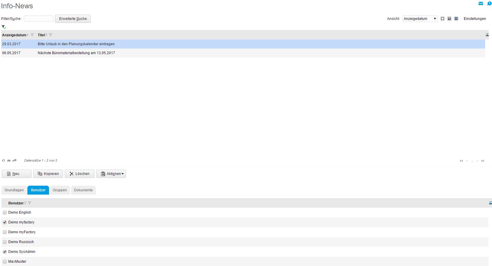 News bearbeiten 1