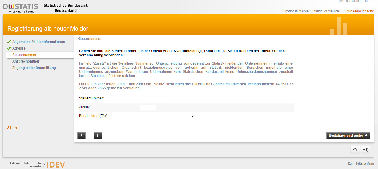 Intrastat: IDEV-Verfahren 4