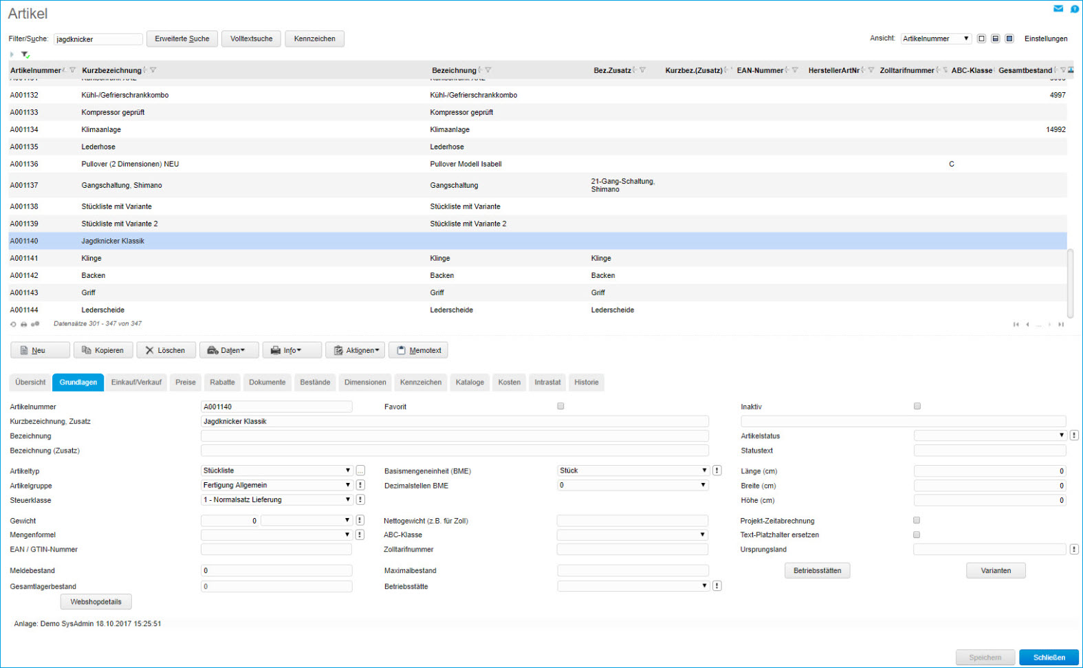Variantenauflösung in der Stückliste 0