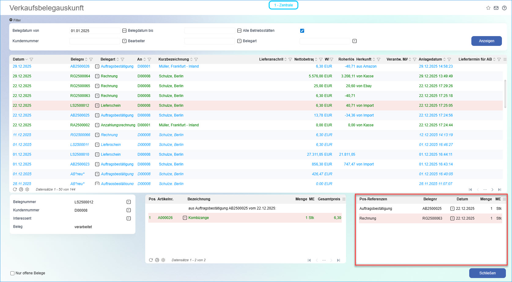 Konfiguration Verkaufsbelegauskunft 4