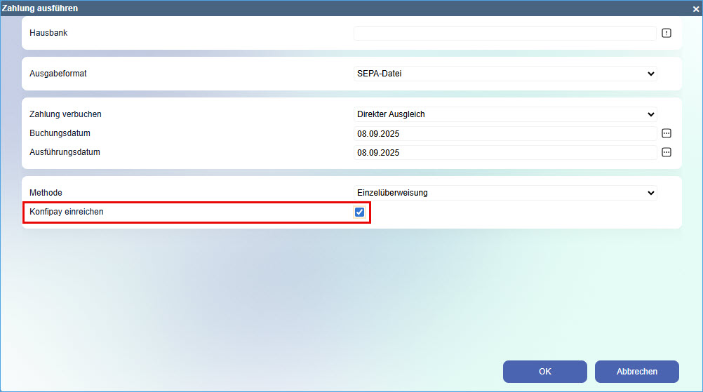 Konfiguration Konfipay 2