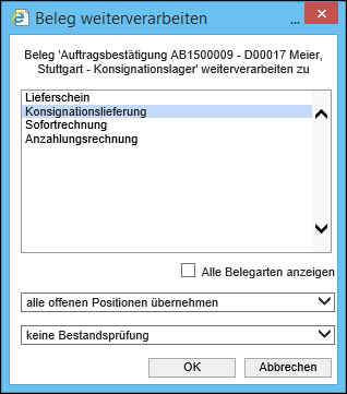 Konsignationslieferung 1