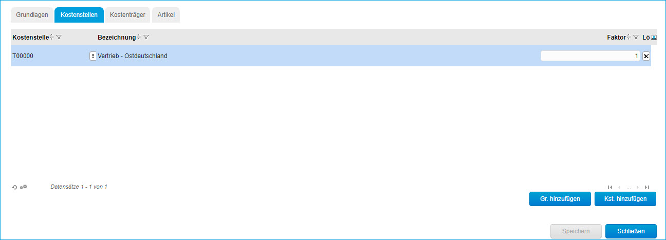 Profitcenter 1