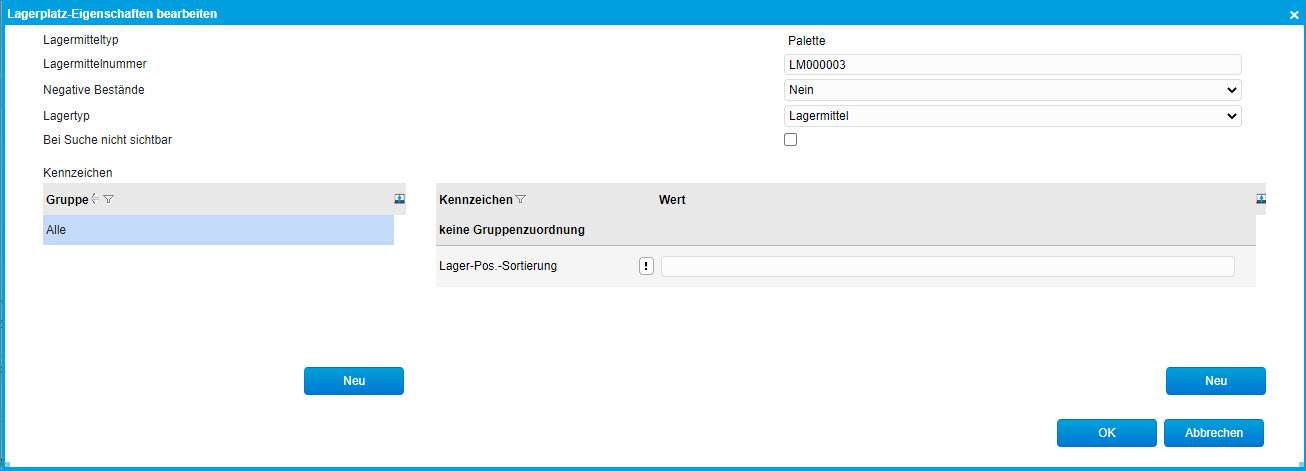 Register Lagerplätze 3