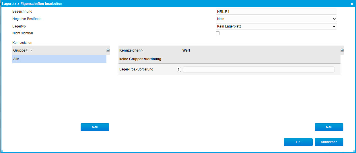 Register Lagerplätze 2