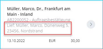 Konfiguration Lieferübersicht 1