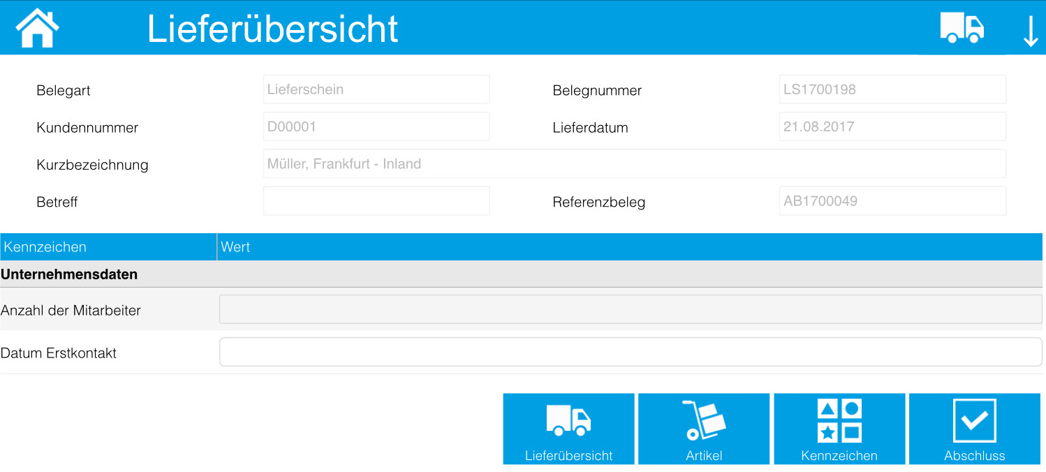 Kommissionierungsaufträge / Lieferübersicht 19