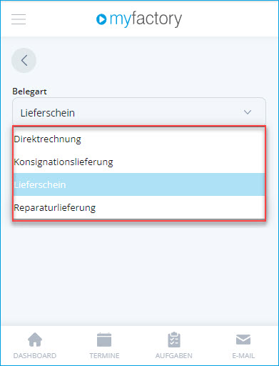 Konfiguration Lieferübersicht 2