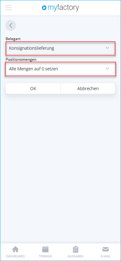 Kommissionierprozess mit Zwischenbeleg 3