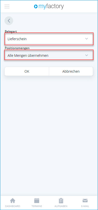 Kommissionierprozess mit Zwischenbeleg 5