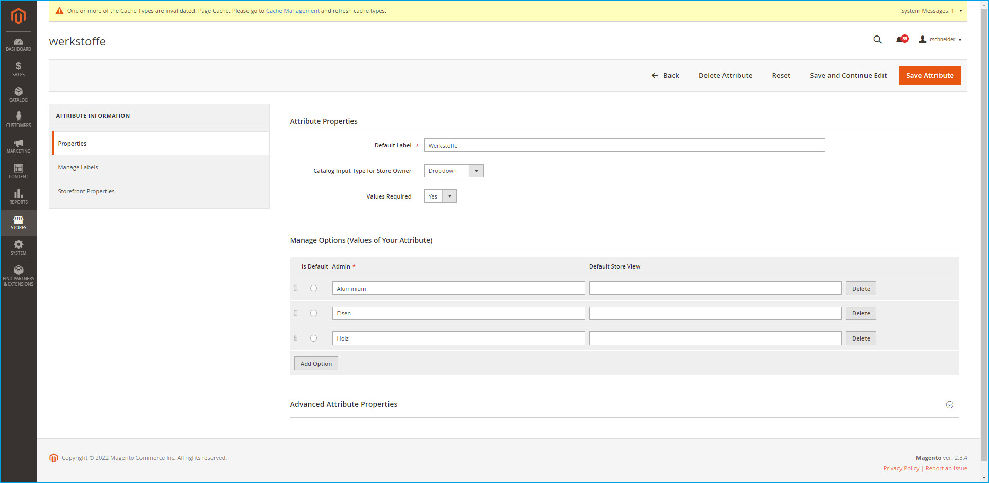 Magento-Schnittstelle 12