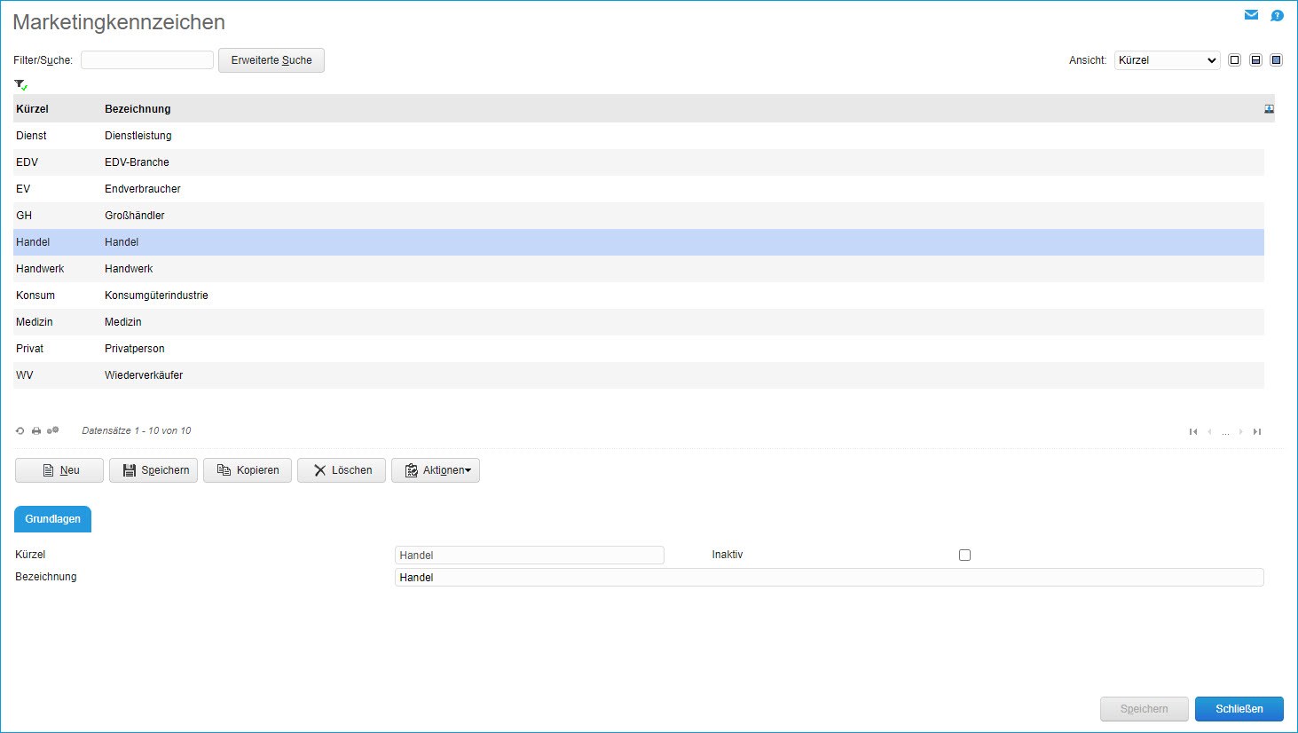 Marketingkennzeichen 0