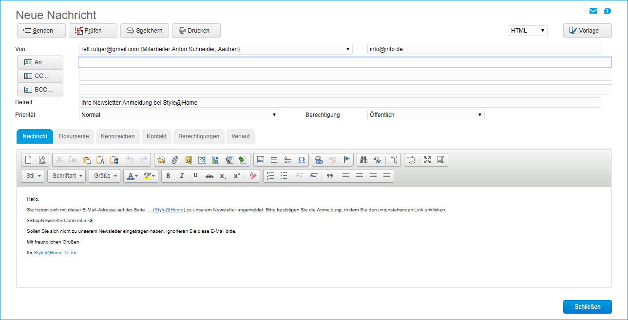 Serien-E-Mails 2