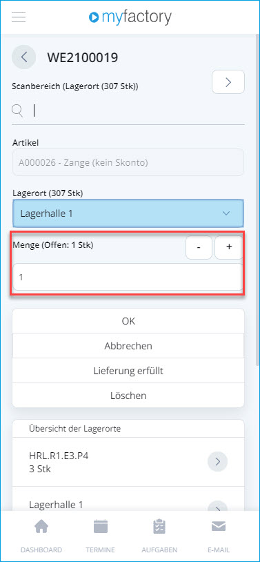 Wareneingänge 11