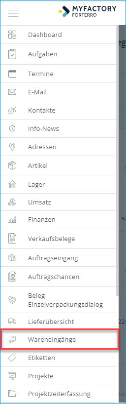 Wareneingänge 0