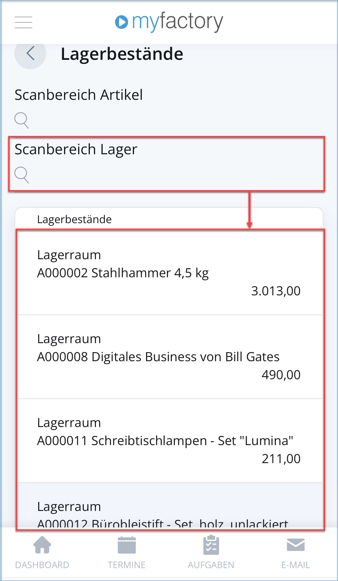 Lagerbestände 1