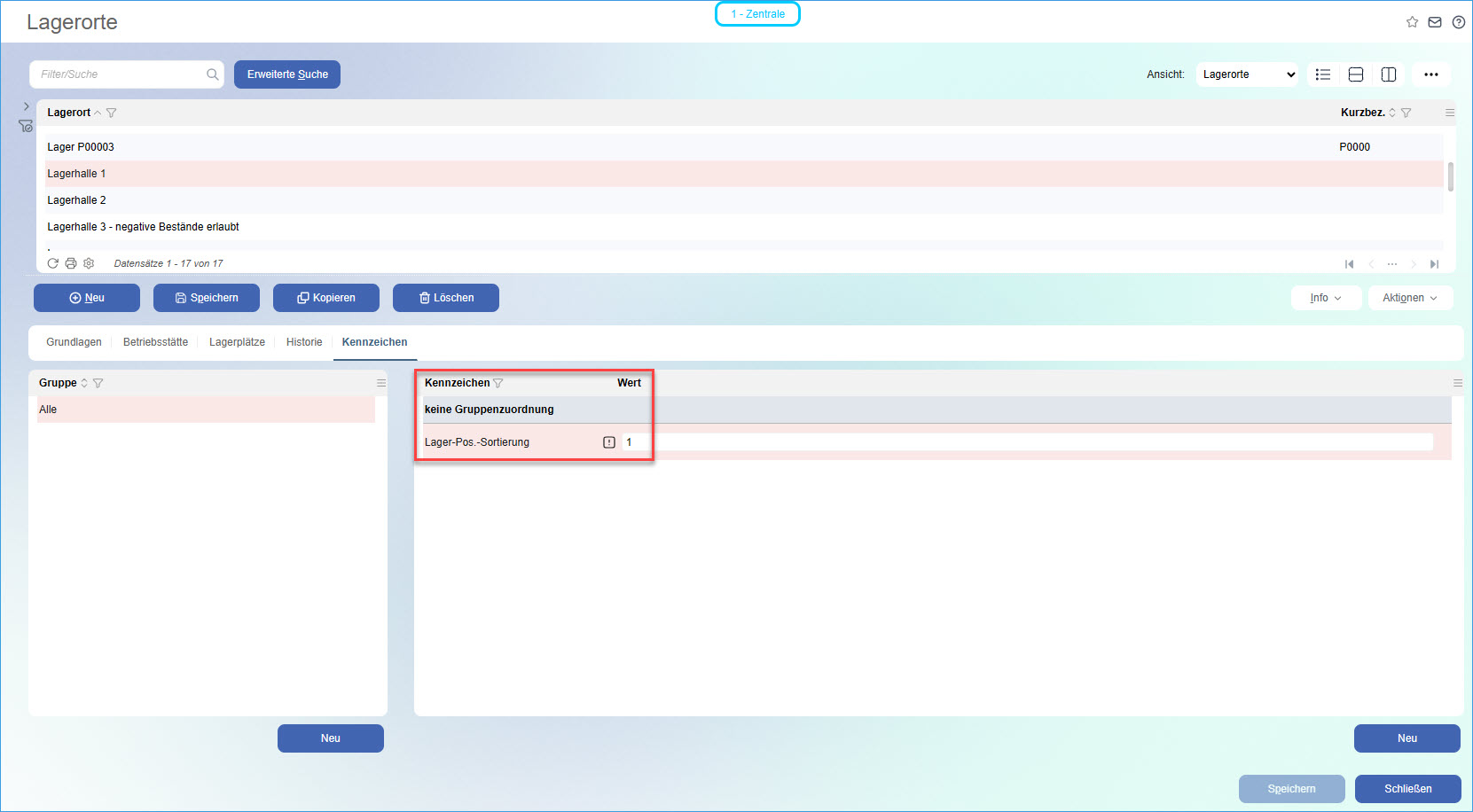 Konfiguration Lieferübersicht 5