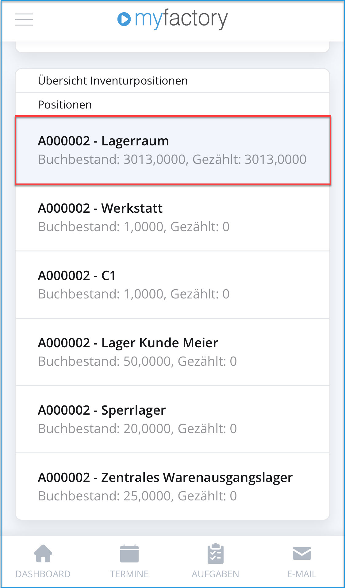 Schnellinventur 5