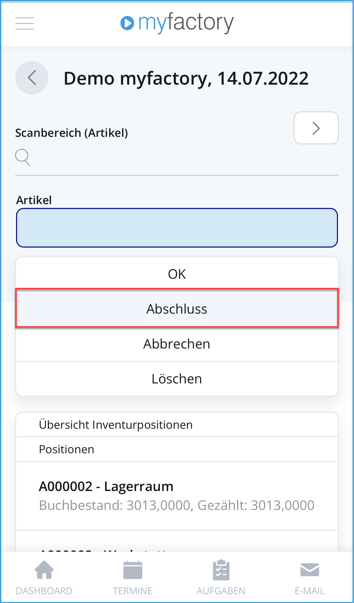 Schnellinventur 8