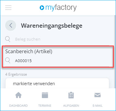 Konfiguration Wareneingänge 3