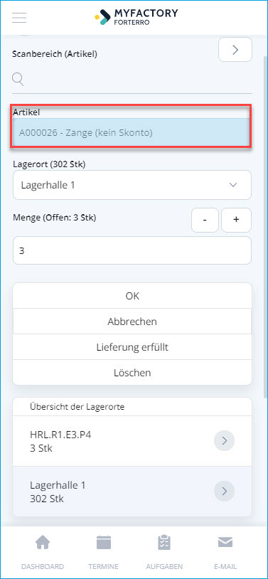Wareneingänge 13