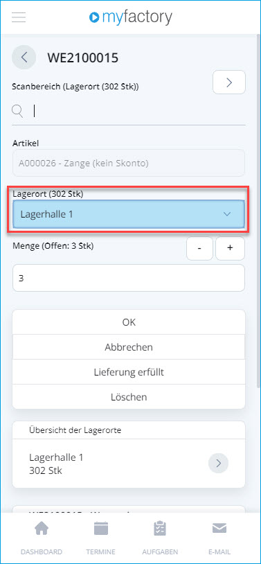 Wareneingänge 8