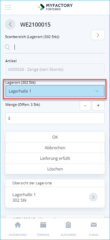 Wareneingänge 12