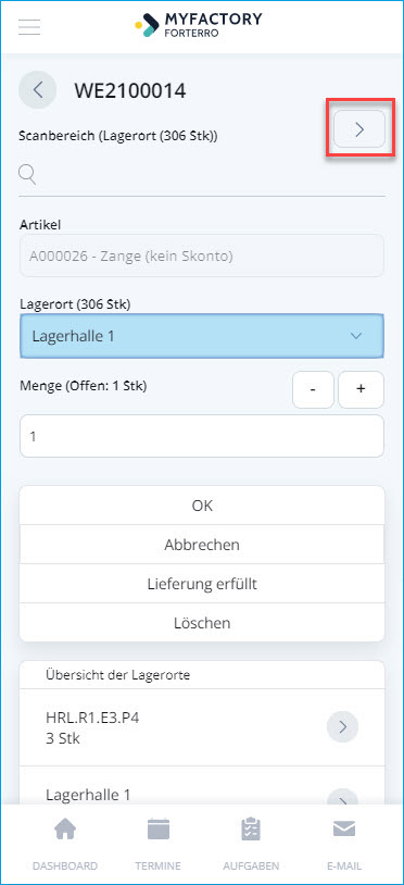 Wareneingänge 14