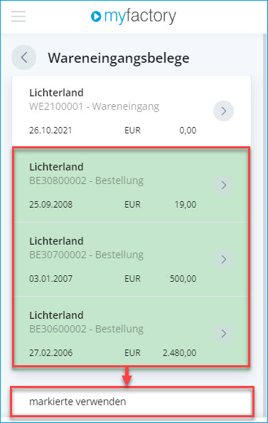 Konfiguration Wareneingänge 4