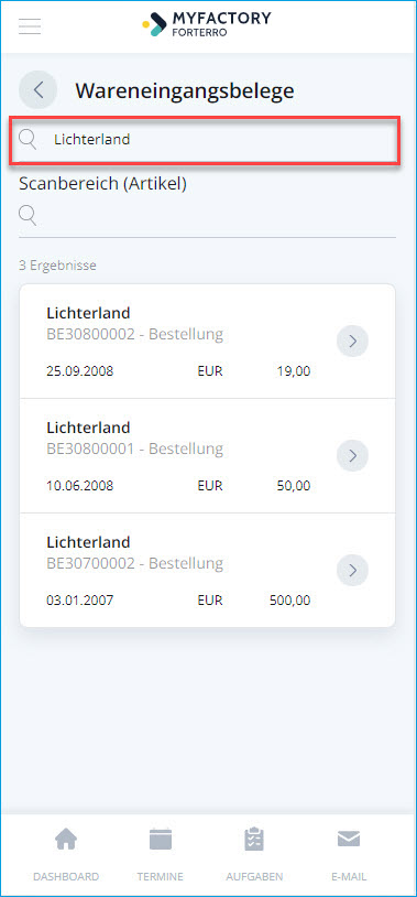 Wareneingänge 2