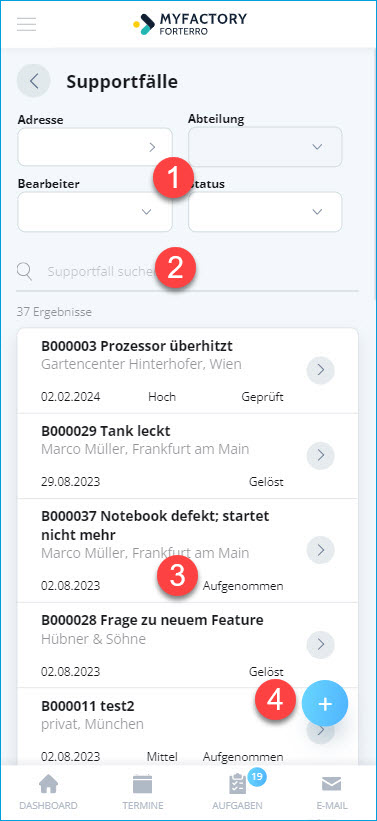 (Mobile) Supportfälle 1